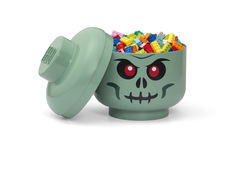 LEGO Storage Head (large) - Green Skeleton