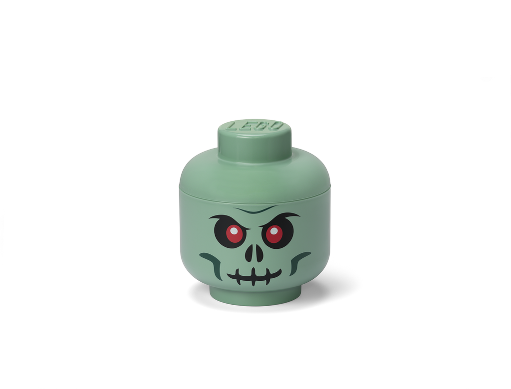 LEGO Storage Head (small) - Green Skeleton