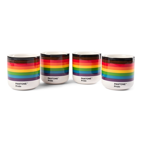 PANTONE Cortado termo hrnček set 4ks - Pride v darčekovom balení