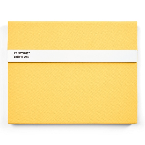 PANTONE new Notebook with pencil and ruler, lined - Yellow 012