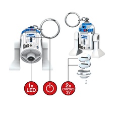 LEGO Star Wars R2D2 Key Light with batteries