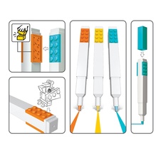 LEGO Highlighters, mix of colours - 3 pcs
