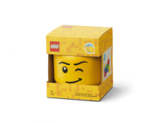 LEGO úložná hlava (veľkosť S) - žmurkajúci chlapec