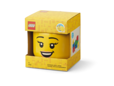 LEGO Storage Head (large)  - Happy Girl