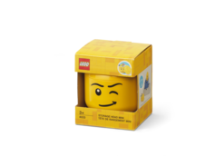 LEGO úložná hlava (mini) - žmurkajúci chlapec