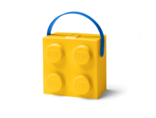 LEGO box s rukoväťou - žltá