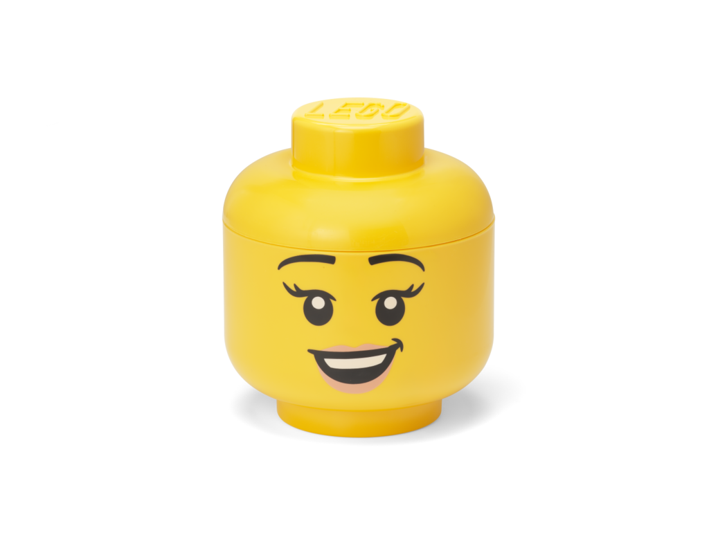 LEGO úložná hlava (veľkosť S) - šťastné dievča