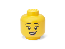 LEGO úložná hlava (velikost S) - šťastná dívka