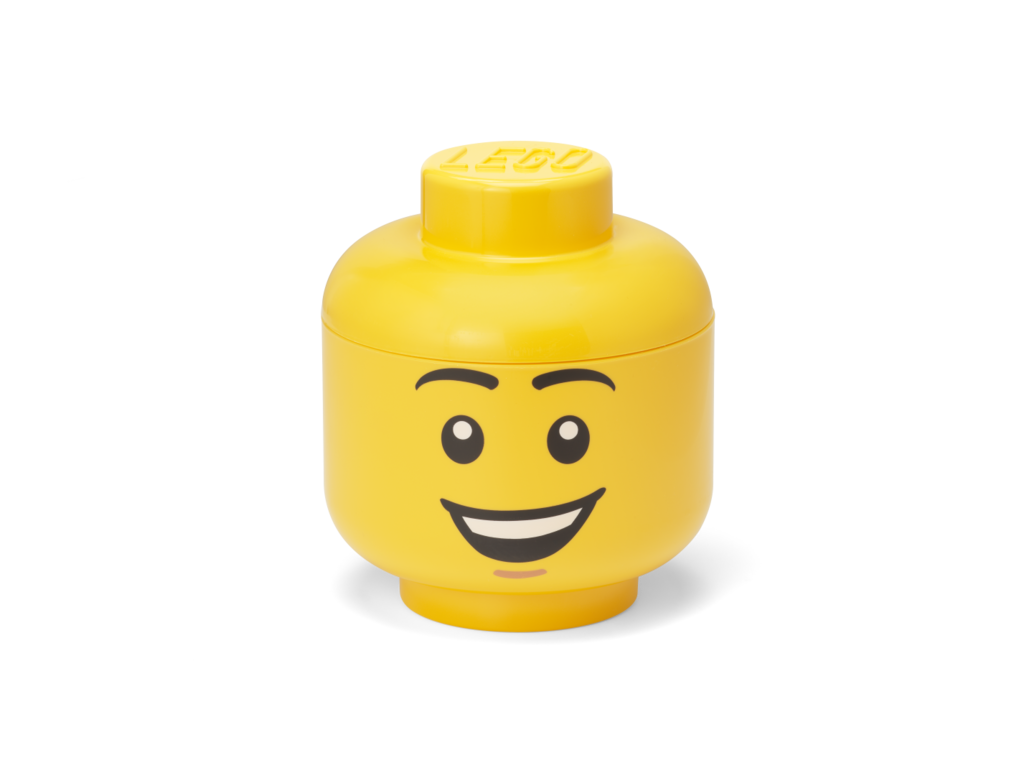 LEGO úložná hlava (veľkosť S) - šťastný chlapec