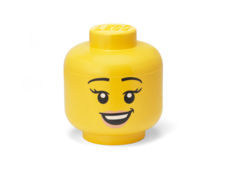 LEGO Storage Head (large)  - Happy Girl