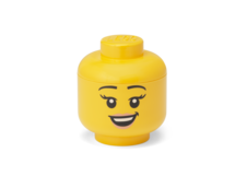 LEGO Storage Head (mini) - Happy Girl