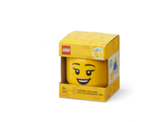 LEGO Storage Head (mini) - Happy Girl