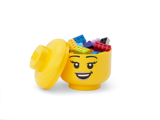 LEGO úložná hlava (mini) - šťastné dievča