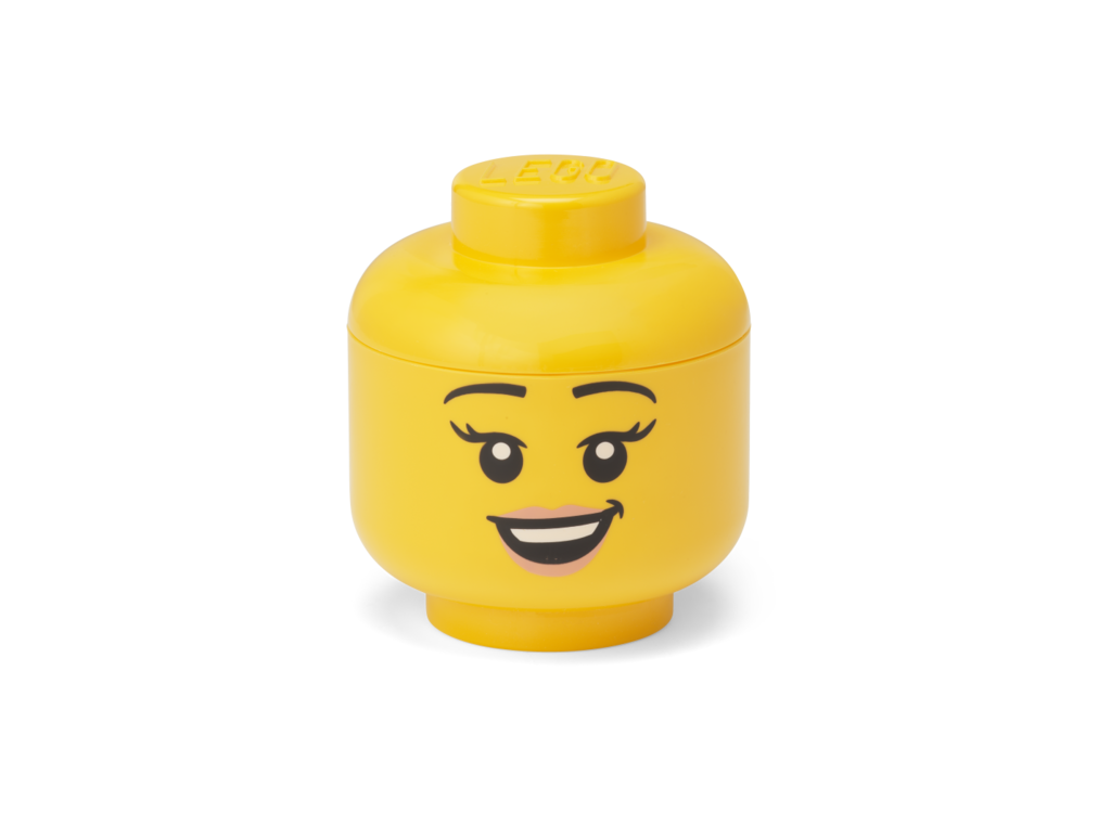 LEGO úložná hlava (mini) - šťastné dievča