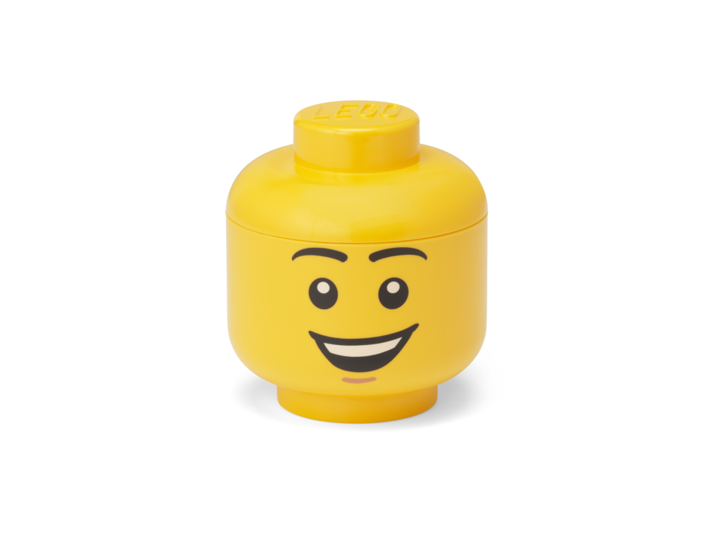 LEGO Storage Head (mini) - Happy Boy