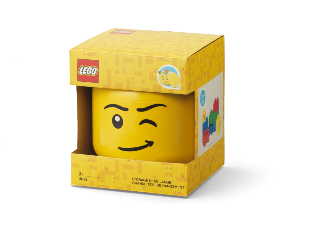 LEGO Storage Head large Winking Boy
