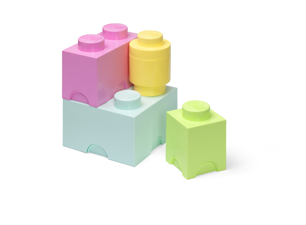 LEGO Storage Brick Multi-Pack (4 pcs) - pastel colors