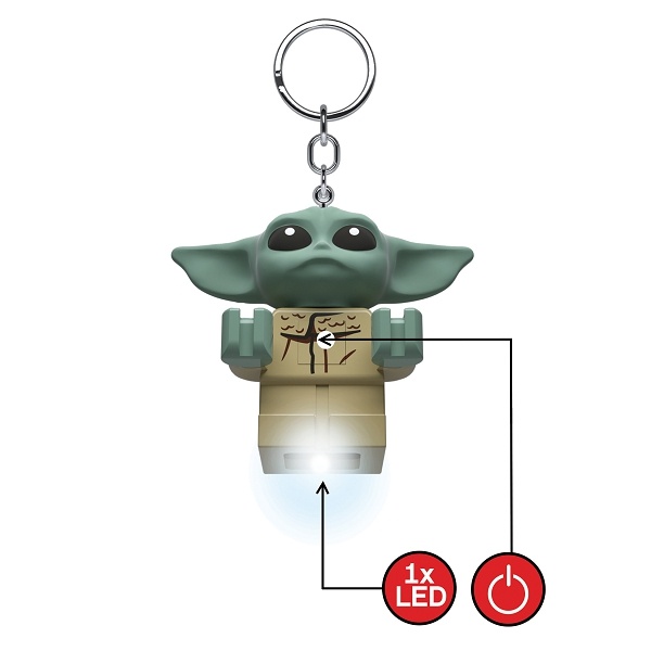 LEGO Star Wars Baby Yoda Key Light with batteries