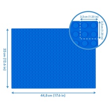 HUBELINO 560 nubs baseplate blue