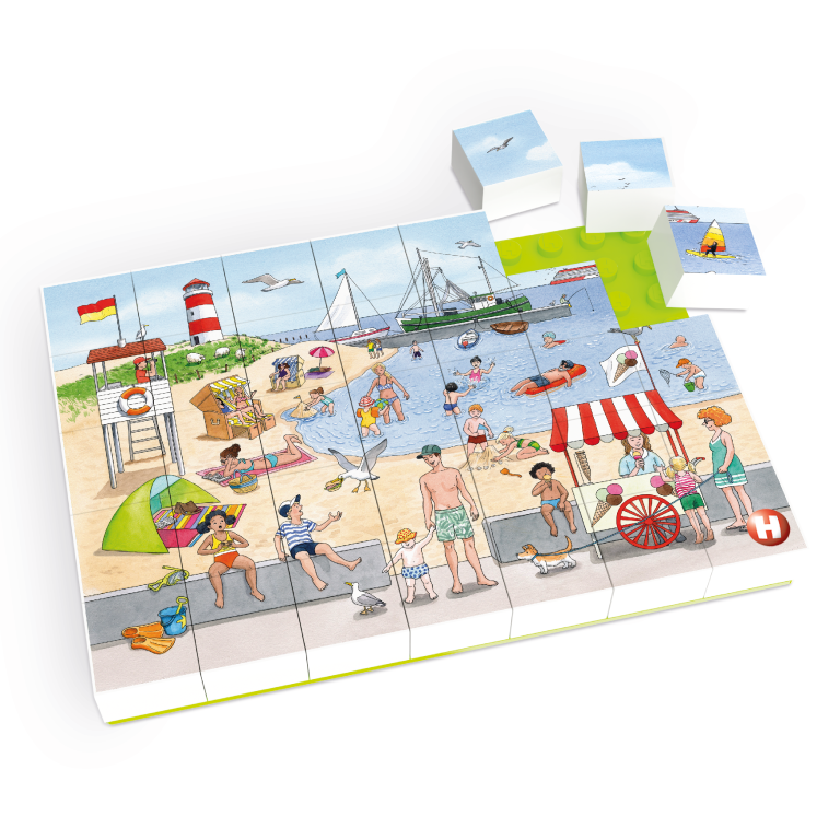 HUBELINO Puzzle Vacation at the Beach (35 pcs)