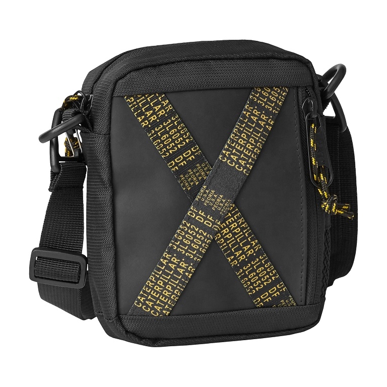 CAT crossbody taška Signature - čierna