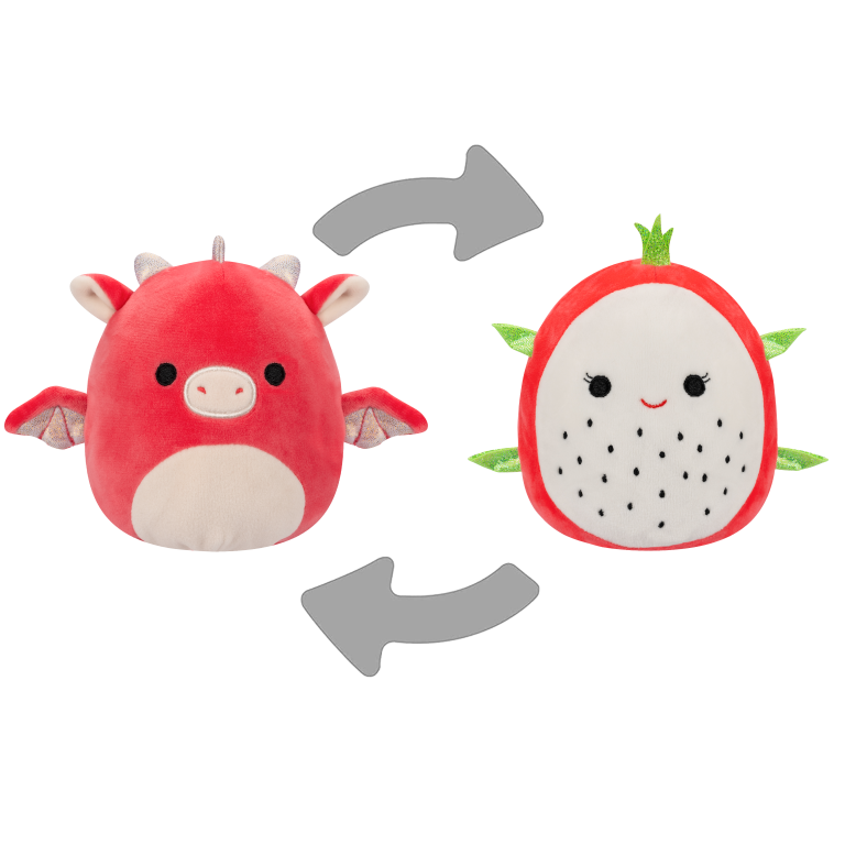 SQUISHMALLOWS 2v1 Dračie ovocie Delita a drak Baiden