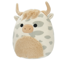 SQUISHMALLOWS Borsa the Grey Spotted Highland Cow