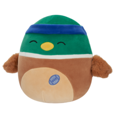 SQUISHMALLOWS Avery the Mallard Duck W/Sweatband and Rugby Ball