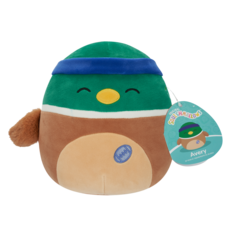 SQUISHMALLOWS Avery the Mallard Duck W/Sweatband and Rugby Ball