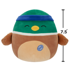 SQUISHMALLOWS Avery the Mallard Duck W/Sweatband and Rugby Ball