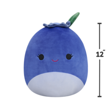 SQUISHMALLOWS Bluby the Blueberry, 30 cm