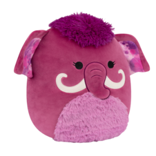 SQUISHMALLOWS Magdalena the Magenta Woolly Mammoth, 30 cm