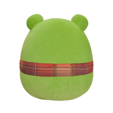 SQUISHMALLOWS Wendy the Green Frog W/Plaid Scarf, 30 cm