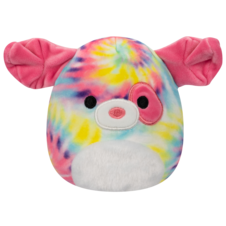 SQUISHMALLOWS Flip-A-Mallow Laura the Cat/Shena the Rainbow Tie-Dye Dog
