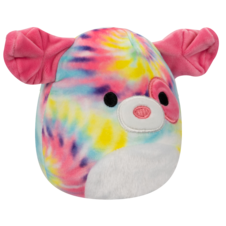 SQUISHMALLOWS Flip-A-Mallow Laura the Cat/Shena the Rainbow Tie-Dye Dog