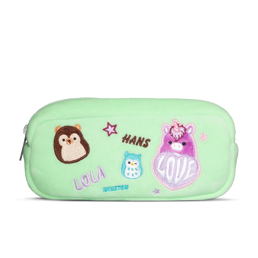 Squishmallows puzdro do školy - mix zelené