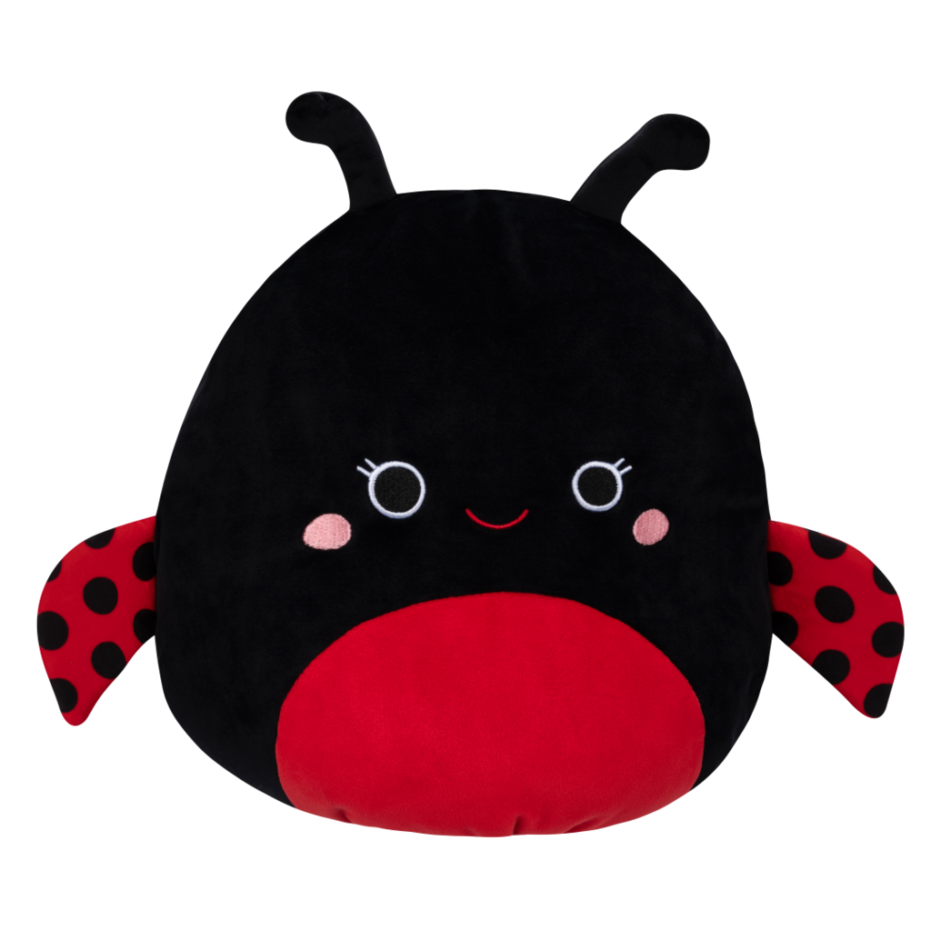 SQUISHMALLOWS Trudy the Black Ladybug, 35 cm