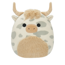 SQUISHMALLOWS Borsa the Grey Spotted Highland Cow