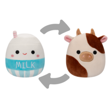 SQUISHMALLOWS Flip-A-Mallow Ronnie the Cow/Melly the Milk Carton