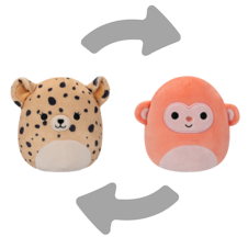 SQUISHMALLOWS Flip-A-Mallow Lexie the Cheetah/Elton the Monkey