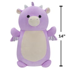 SQUISHMALLOWS HugMees Drak - Dina, 35 cm