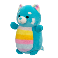 SQUISHMALLOWS Hugmees Vanessa the Teal Red Panda W/Rainbow Belly, 35 cm