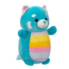 SQUISHMALLOWS Hugmees Vanessa the Teal Red Panda W/Rainbow Belly, 35 cm