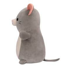 SQUISHMALLOWS Hugmees Misty the Grey Mouse, 35 cm