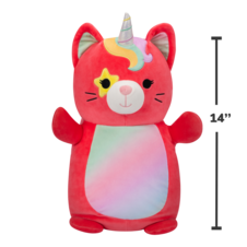 SQUISHMALLOWS Hugmees Sienna the Pink Starry Eyed Caticorn, 35 cm