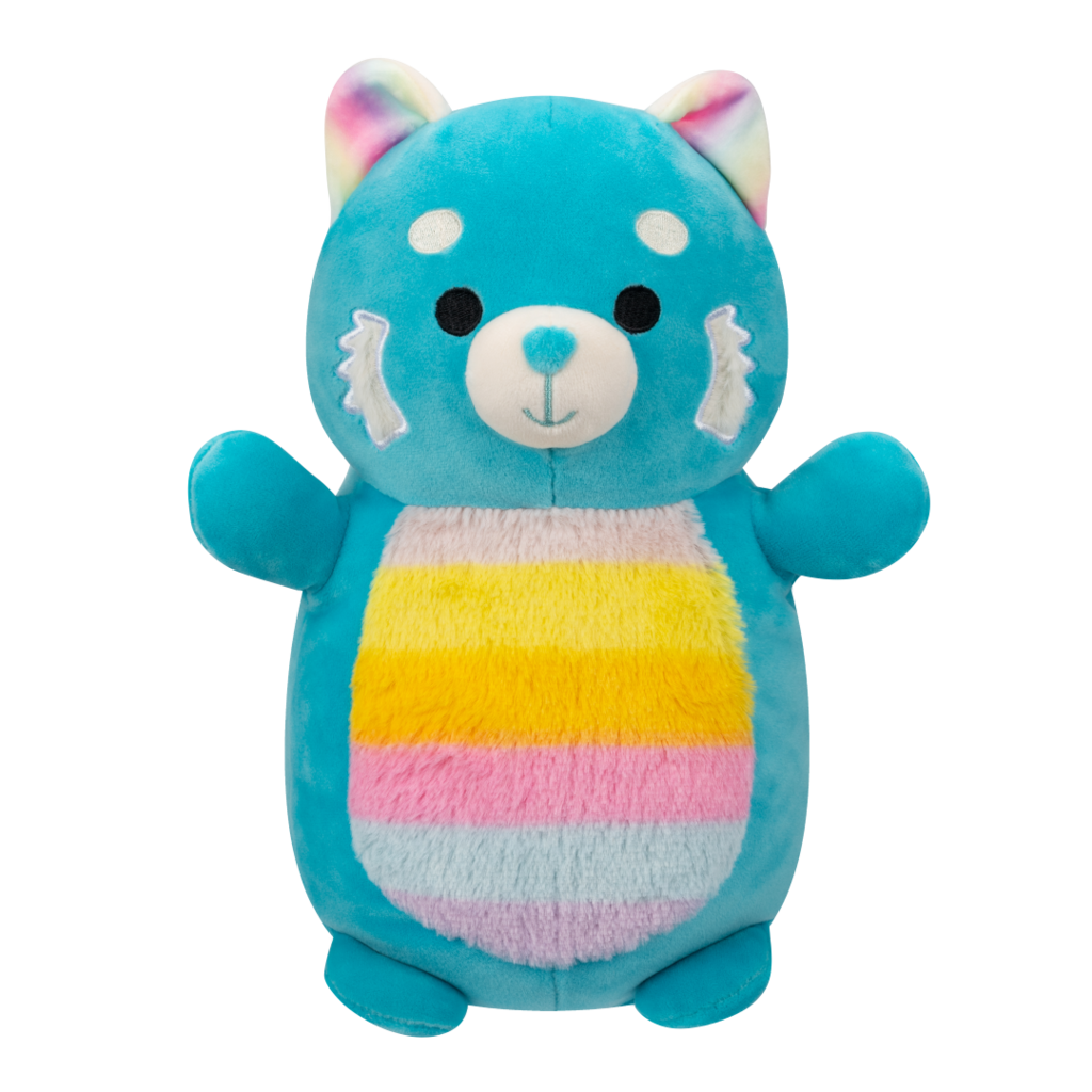 SQUISHMALLOWS Hugmees Vanessa the Teal Red Panda W/Rainbow Belly, 35 cm