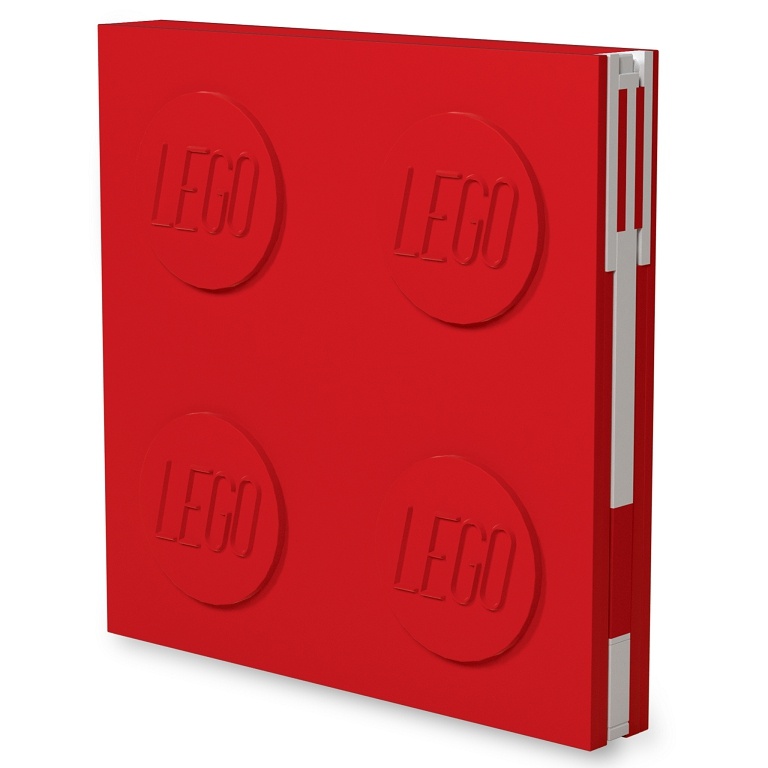 LEGO 2.0 Locking Notebook with Gel Pen -Red