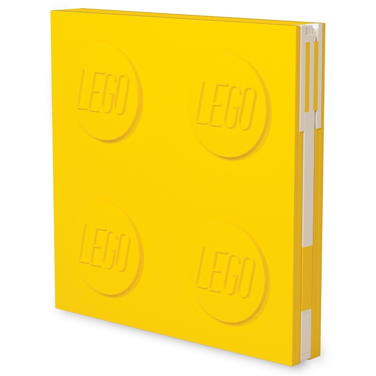 LEGO 2.0 Locking Notebook with Gel Pen - Yellow