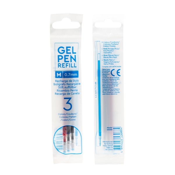 LEGO GEL PEN REFILL (3PCS) Red x 1/ Black x 1/ Blue x 1