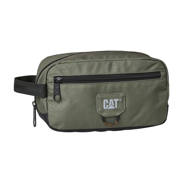 CATERPILLAR Millennial Classic Jack Toiletry Bag - Olive Heat Embossed